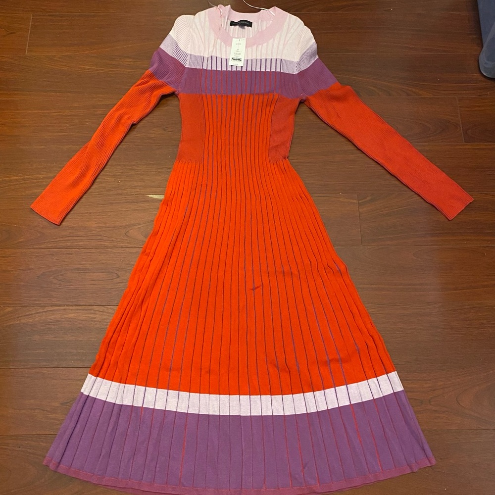 Colorful Striped Women's Dress